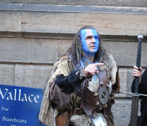 You'll find a lot of Braveheart impersonators on the Royal Mile...much to the locals dismay 