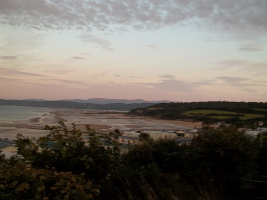 Spectacular Sunset Viewed while Walking the Cliffs at Anglesey