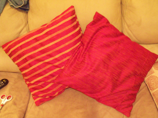 Store bought pillows - After