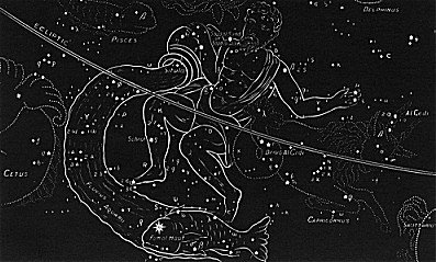 the astrological sign aquarius, the water bearer