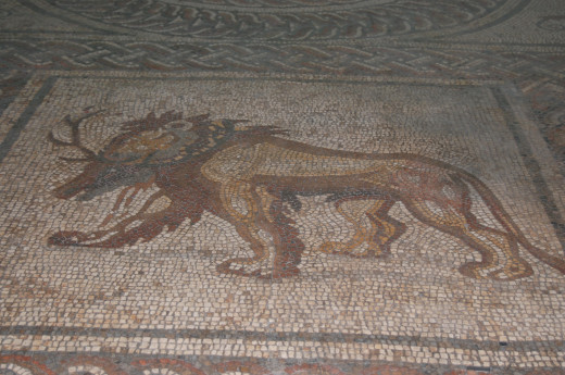 Roman Mosaic from Verulamium Museum