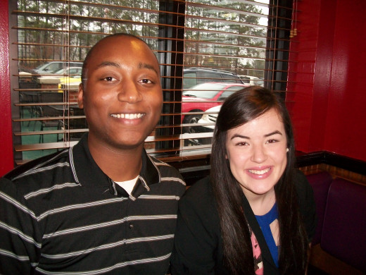 My new friend Kristen and I.