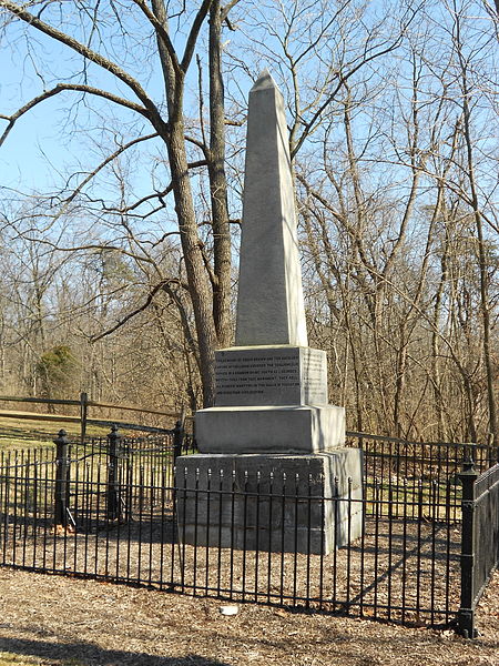 Memorial to the victims of the Pontiac's Rebellion School Massacre of 1764 in Pennsylvania.