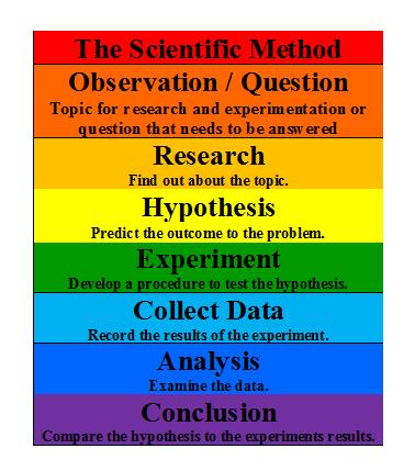 The steps of the Scientific Method