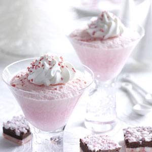 Candy Cane Souffle is not only beautiful but very tasty!