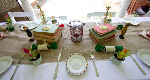 Rustic and Vintage Table decor