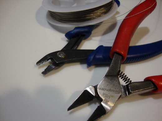 Tools and wire.