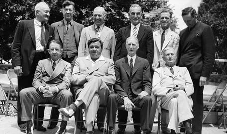 1936-1939 MLB Hall Of Fame  Honus Wagner, Grover Cleveland, Tris Speaker, Napolean Lajoie, George Sisler, Walter Johnson, Eddie Collins, Babe Ruth, Connie Mac, Cy Young (not pictured Ty Cobb)