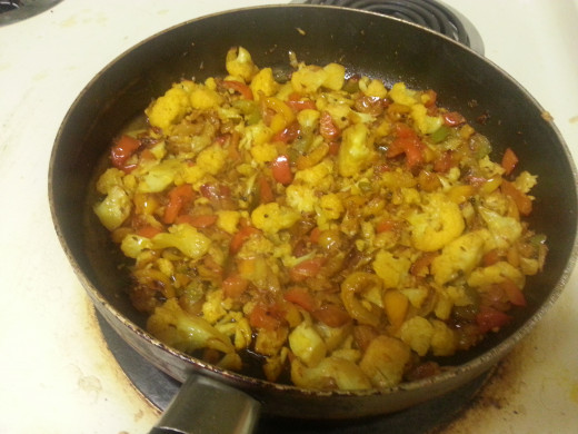 Add Spices and let it fry well