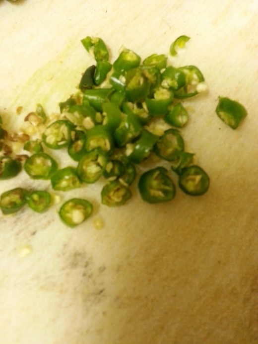 Chopped Green Chilli