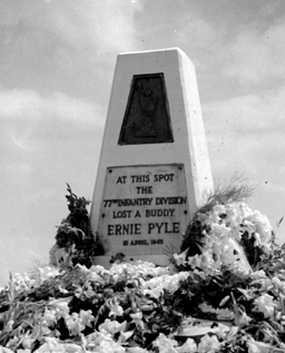 Ernie Pyle was killed on Ie Shima, a small island off Okinawa in 1945