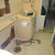 Repiping in a bathroom Repiping in a bathroom