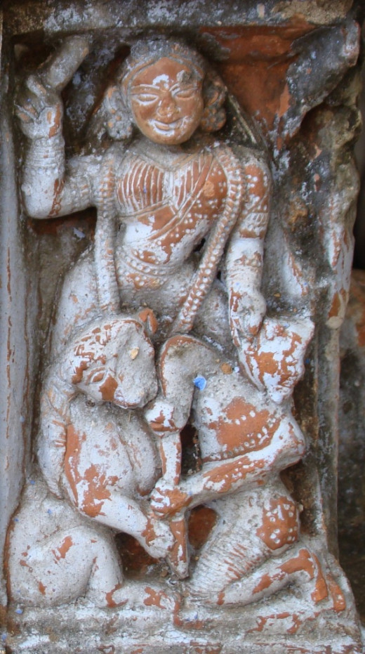 Durga with two hands