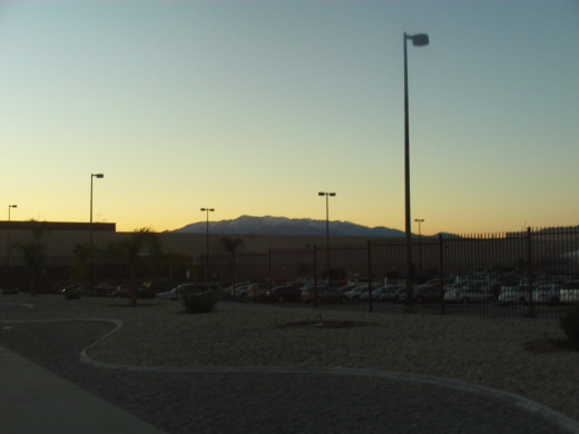 Mount Baldy at sunset.