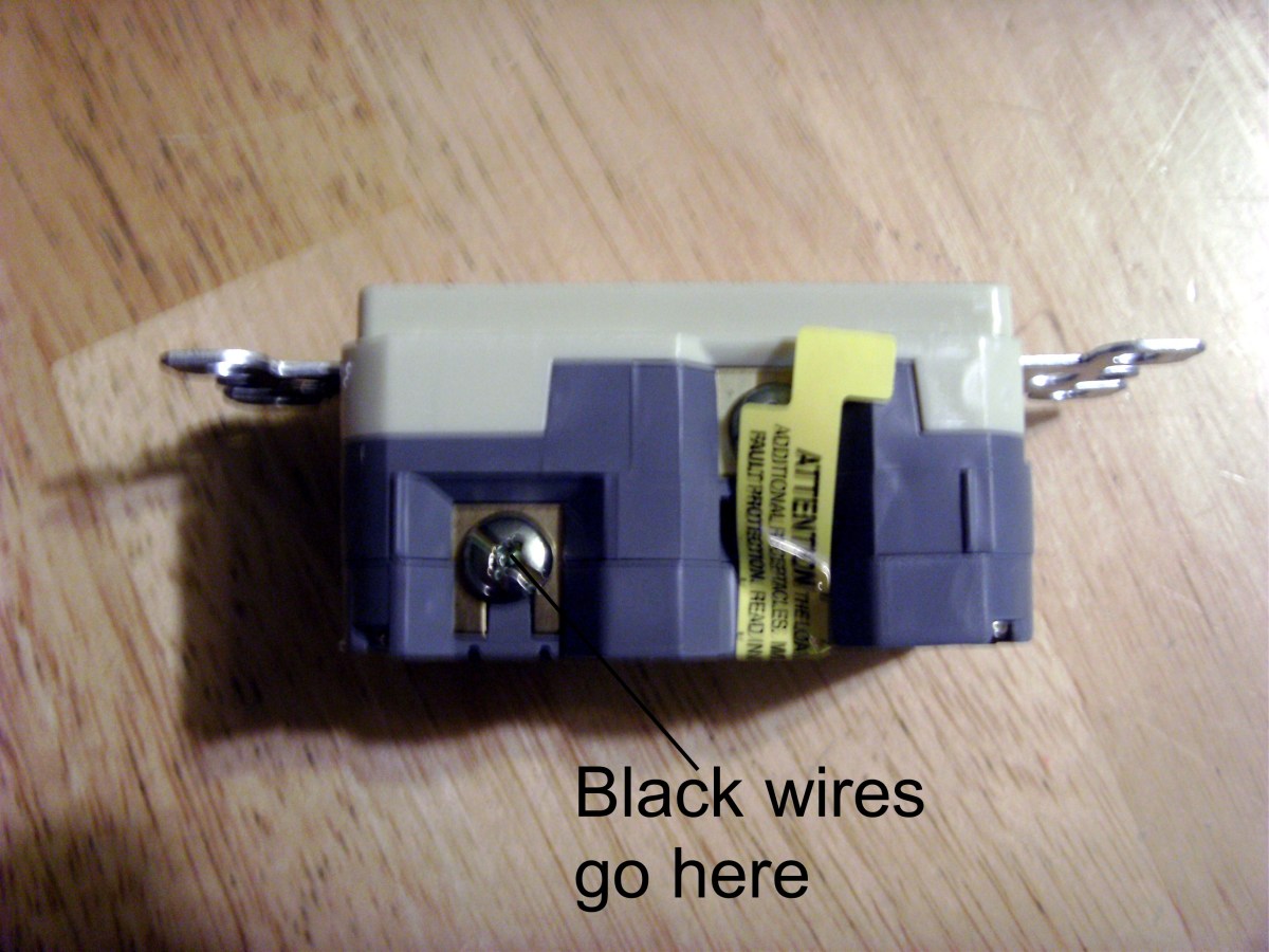 Connections for the hot (black) wires