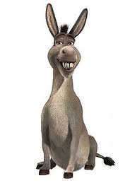 Only talking donkey around here is in 'Shrek'