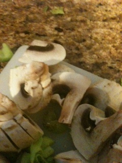 Chicken and mushrooms with curry makes a great dish.
