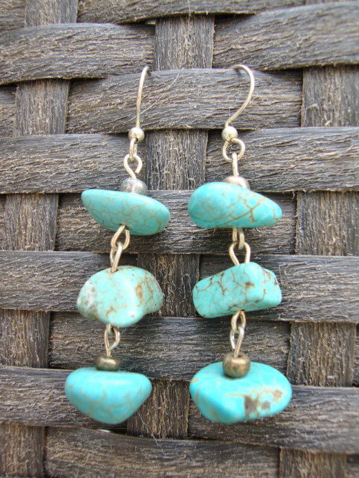 Turquoise nuggets.