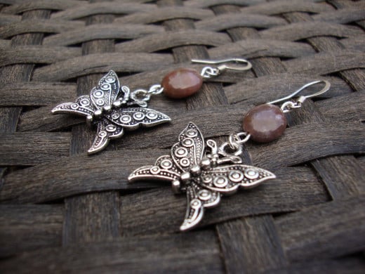 Gemstones and butterflies.