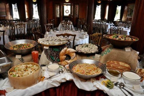 Buffet at Bluff View Restaurant in Chattanooga, TN
