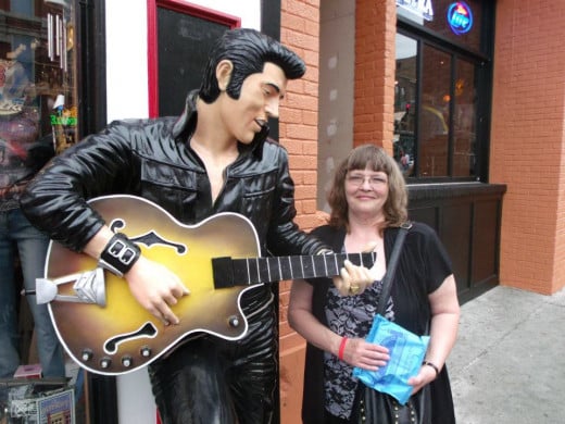Me with Elvis on the Streets of Nashville