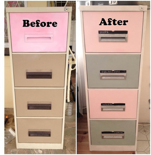 DIY Resprayed Filing Cabinet 