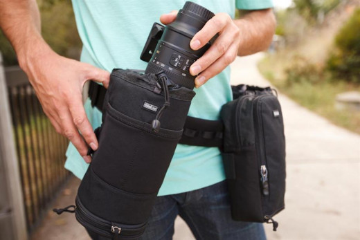 Think Tank Modular System makes it easy to carry around and access heavily used gear.