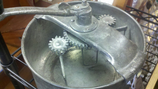 A vintage Hand Crank Mixer