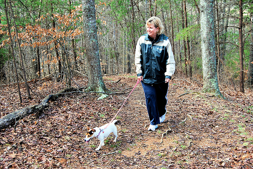 The dog needs to stay fit, too!