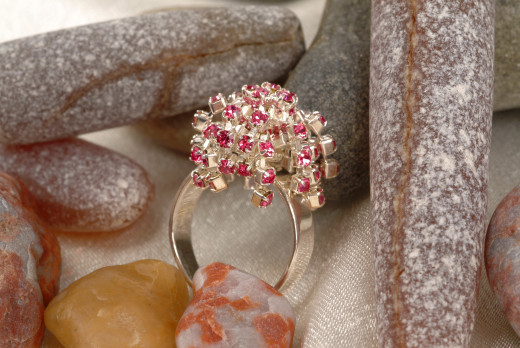 Pink Topaz Ring