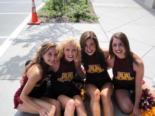 They all look like cheerleaders!