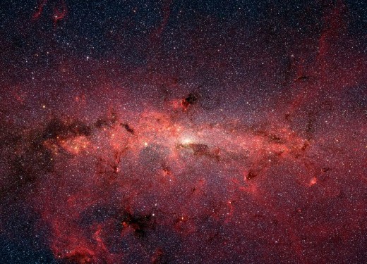 Infrared photo of the core of our very own Milky Way Galaxy.