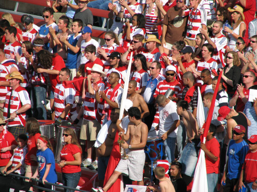 Very passionate soccer fans