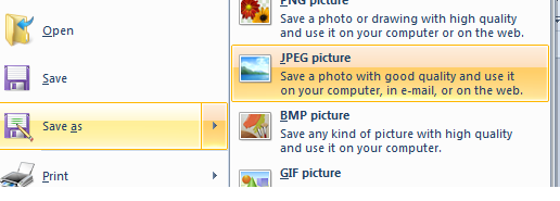 Save As Jpeg (Source: Anand)