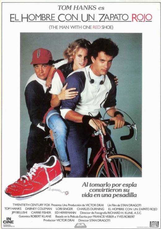 The Man With One Red Shoe (1985) Spanish poster