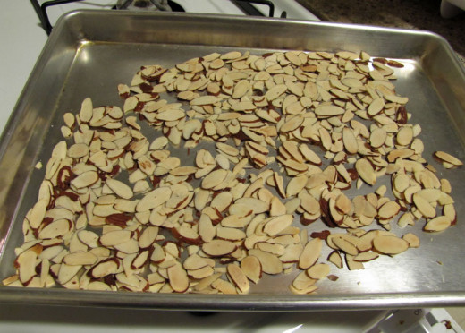 Toasting the almonds brings out their wonderful nutty flavor.