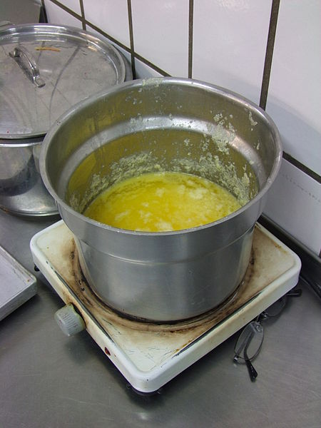 It is important to melt the butter in a pot before you add the marshmallows.  This prevents the marshmallows from sticking to the hot pot.