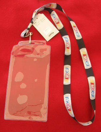 Nascar lanyard - credential holder for pit pass