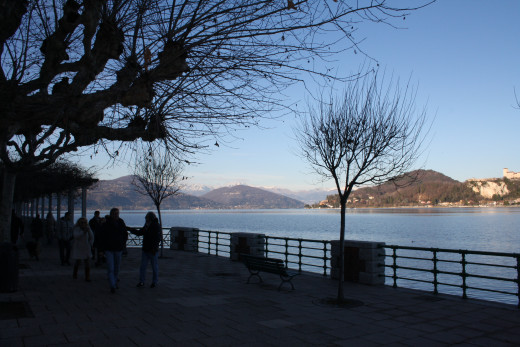 Arona Lake Promenade, Lago Maggiore, Italy