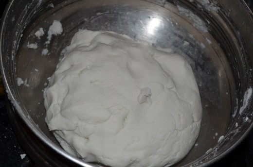 the dough should be softer than the dough of chappathi, so that it easily comes out through the idiyappam maker..