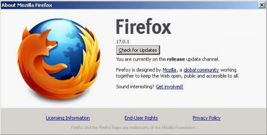 The Firefox About Window