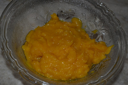 make the pulp out of jackfruit bulbs using a mixer grinder.