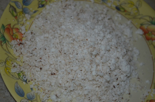 need one half of  a coconut scramblings