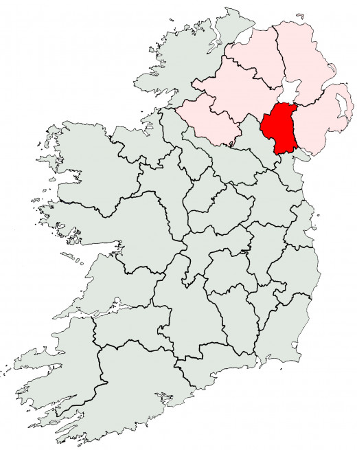 Map location of County Armagh