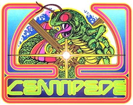 Graphic from the Centipede Arcade Flyer