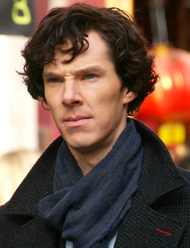 Benedict Cumberbatch as a modern Sherlock Holmes