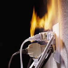 Overloaded outlet and circuit.