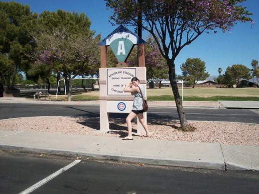 entrance to Hohokum Park, spring traing home of the Chicago Cubs