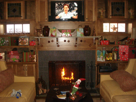 A fireplace can be warm, cozy, and inviting.