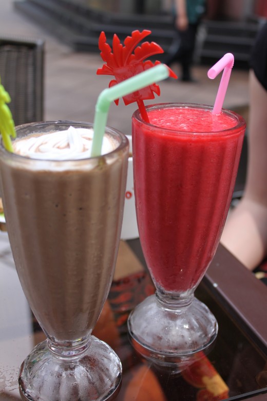 Milkshakes and fruit smoothie are an easy option foods for when you first get braces or when you have braces tightened. 